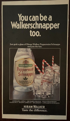 1985 hiram walker - 1985, peppermint