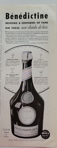 1935 benedictine m - 1935, d.o.m